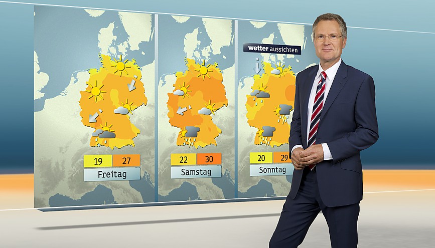 Dr. Gunther Tiersch, Dipl. Meteorologe, verantwortlich für die Wetterredaktion des ZDF